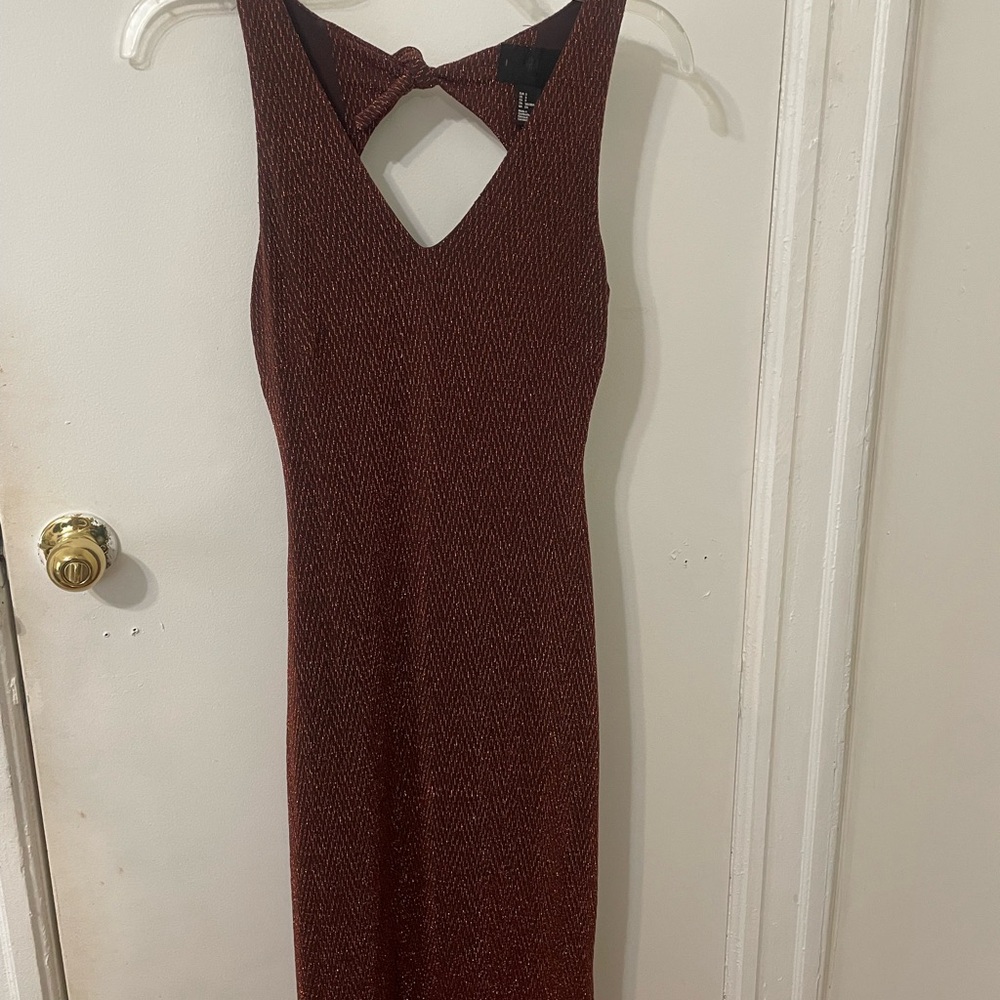 H&M Backless Brown Dress